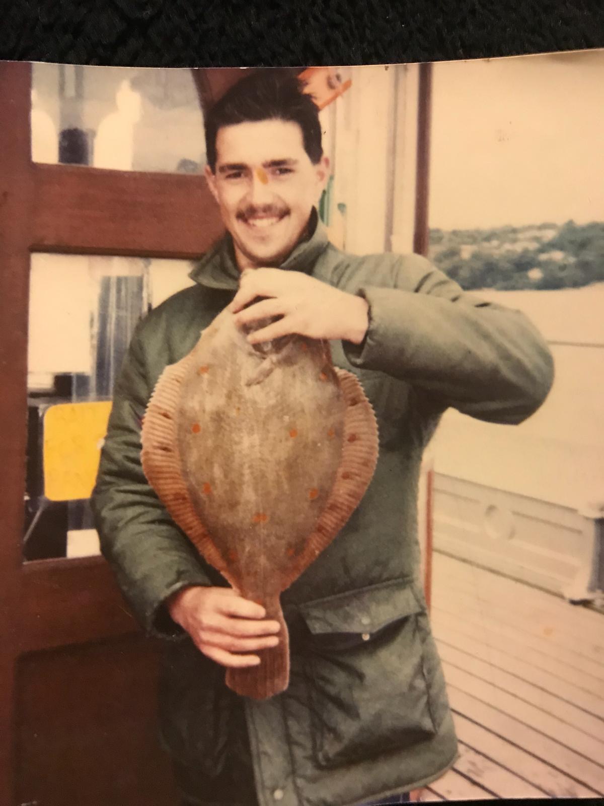 Tony in the early days with a cracking plaice