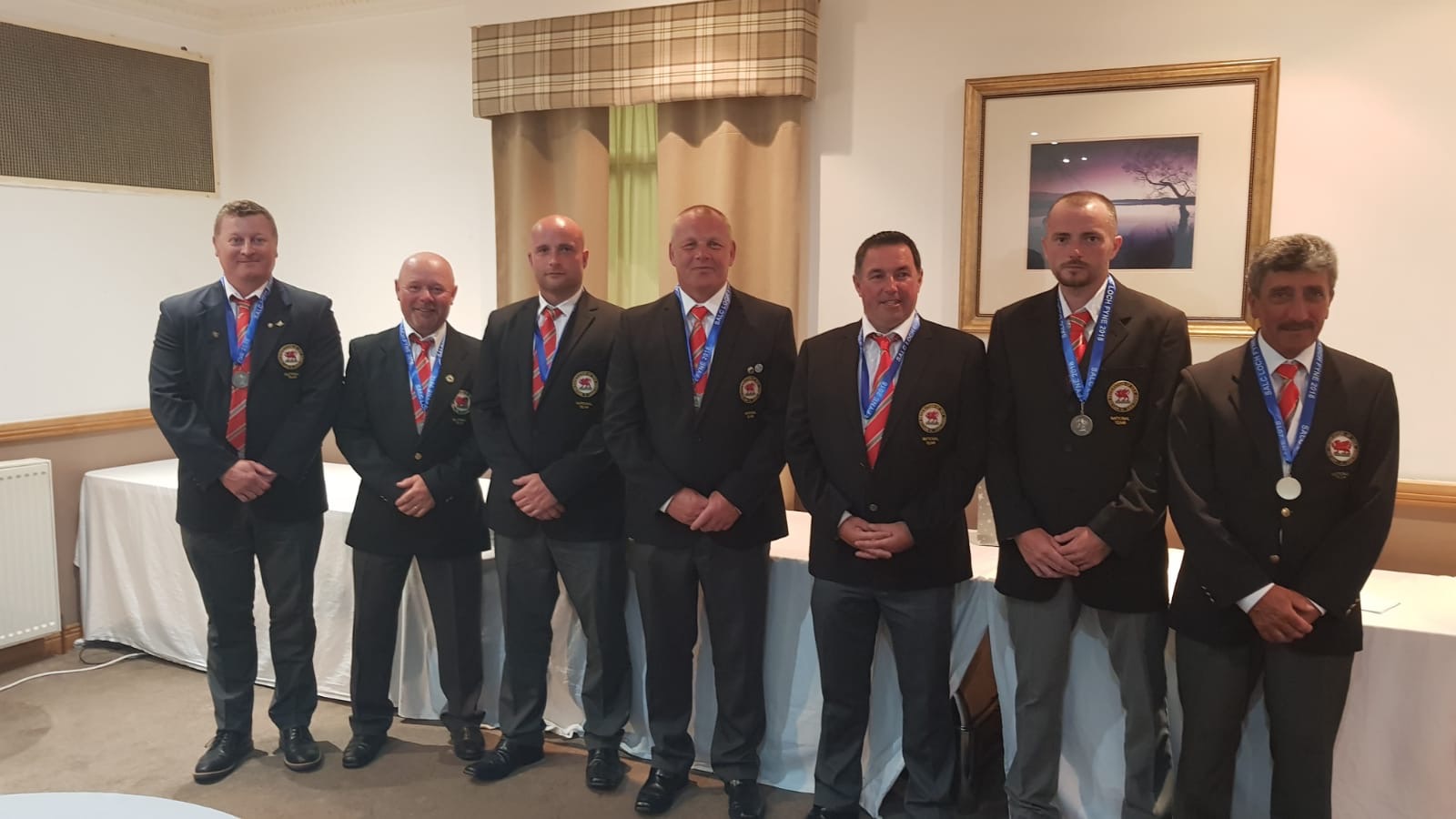 Medals and blazers after an international