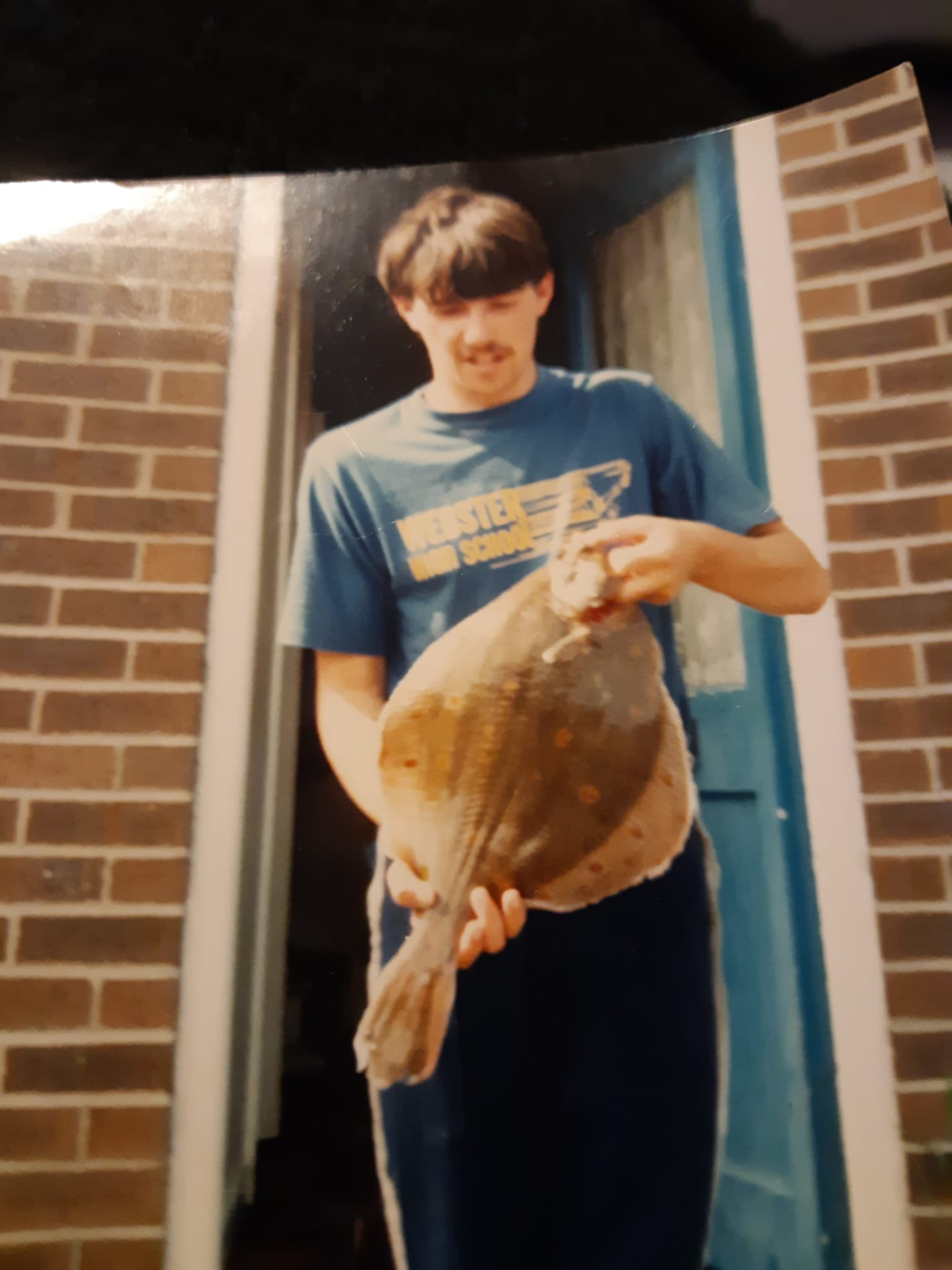 Where it started — a young Tony and a plaice from home