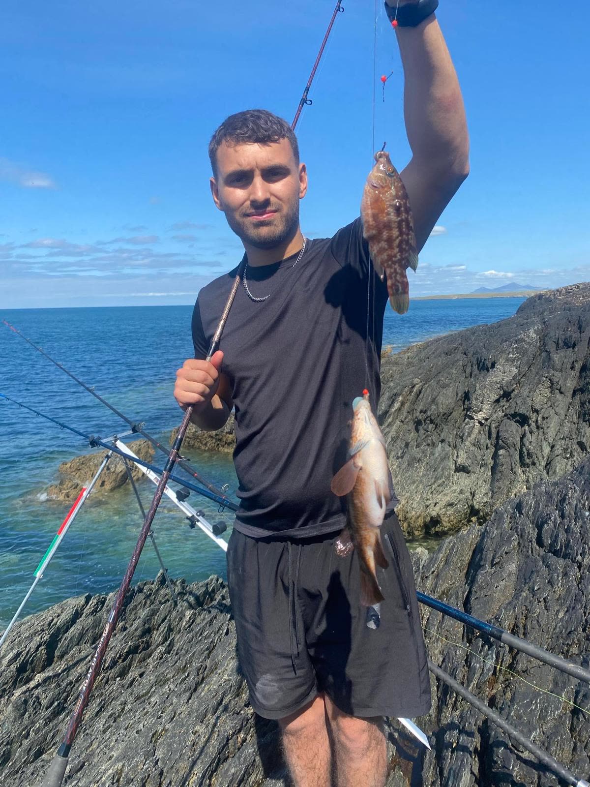 Two fish in one short session on the rocks