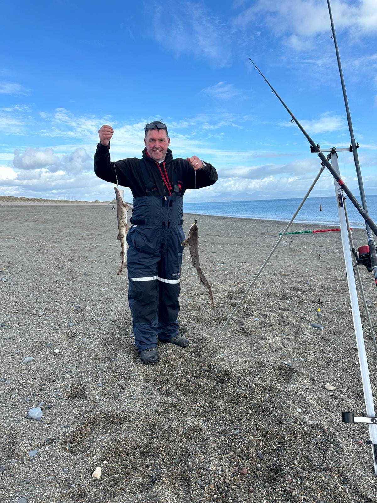 A double shot of dogfish on one rig