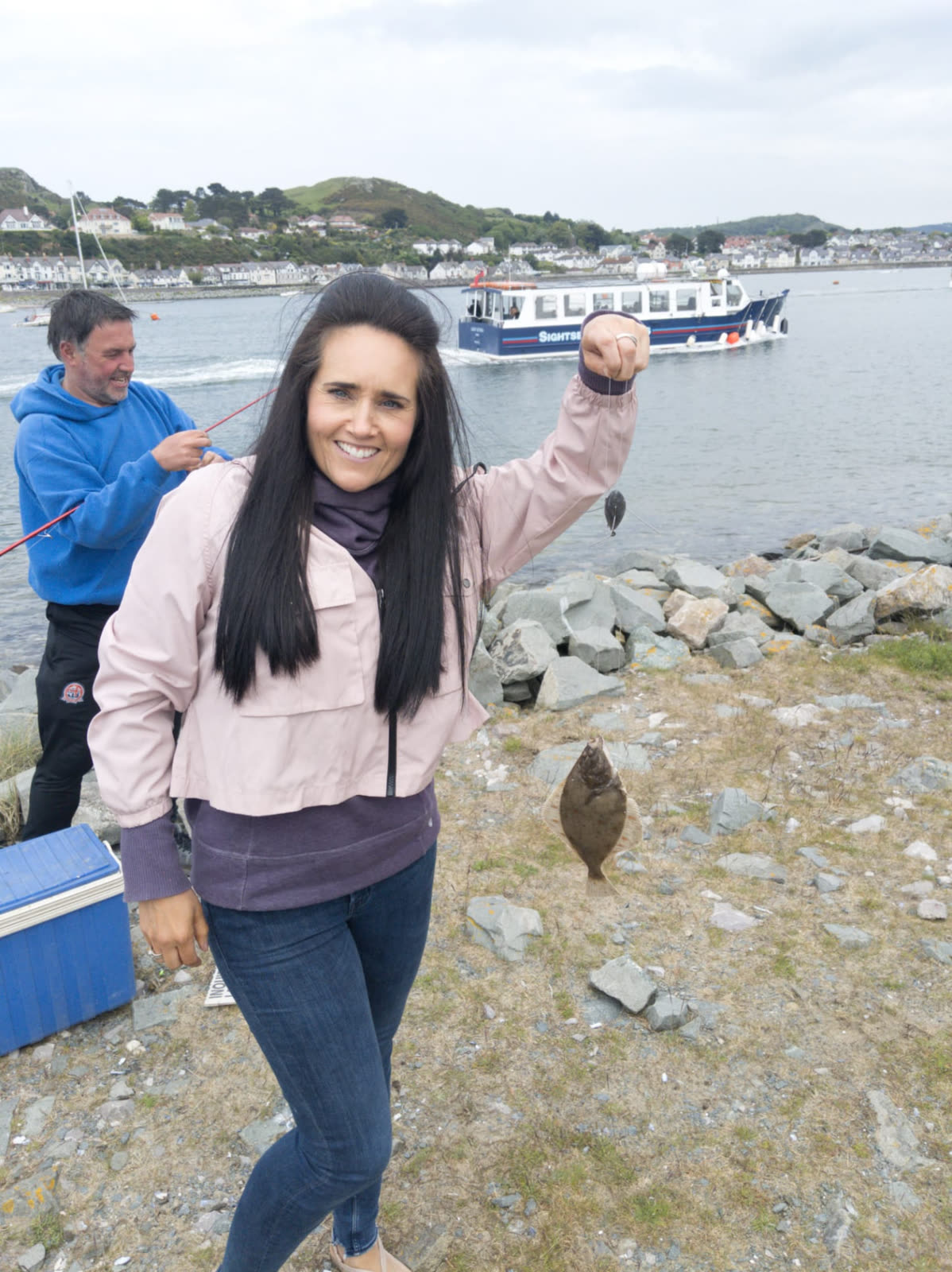 Family fishing — shore fishing in North Wales with Tony Owen