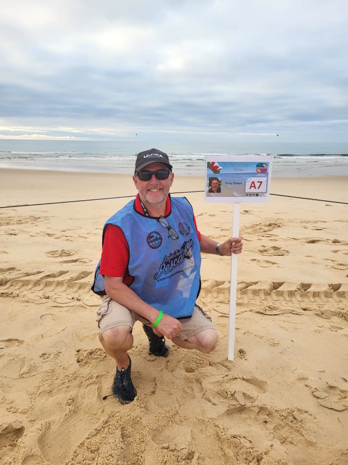 Tony on peg A7 representing Wales