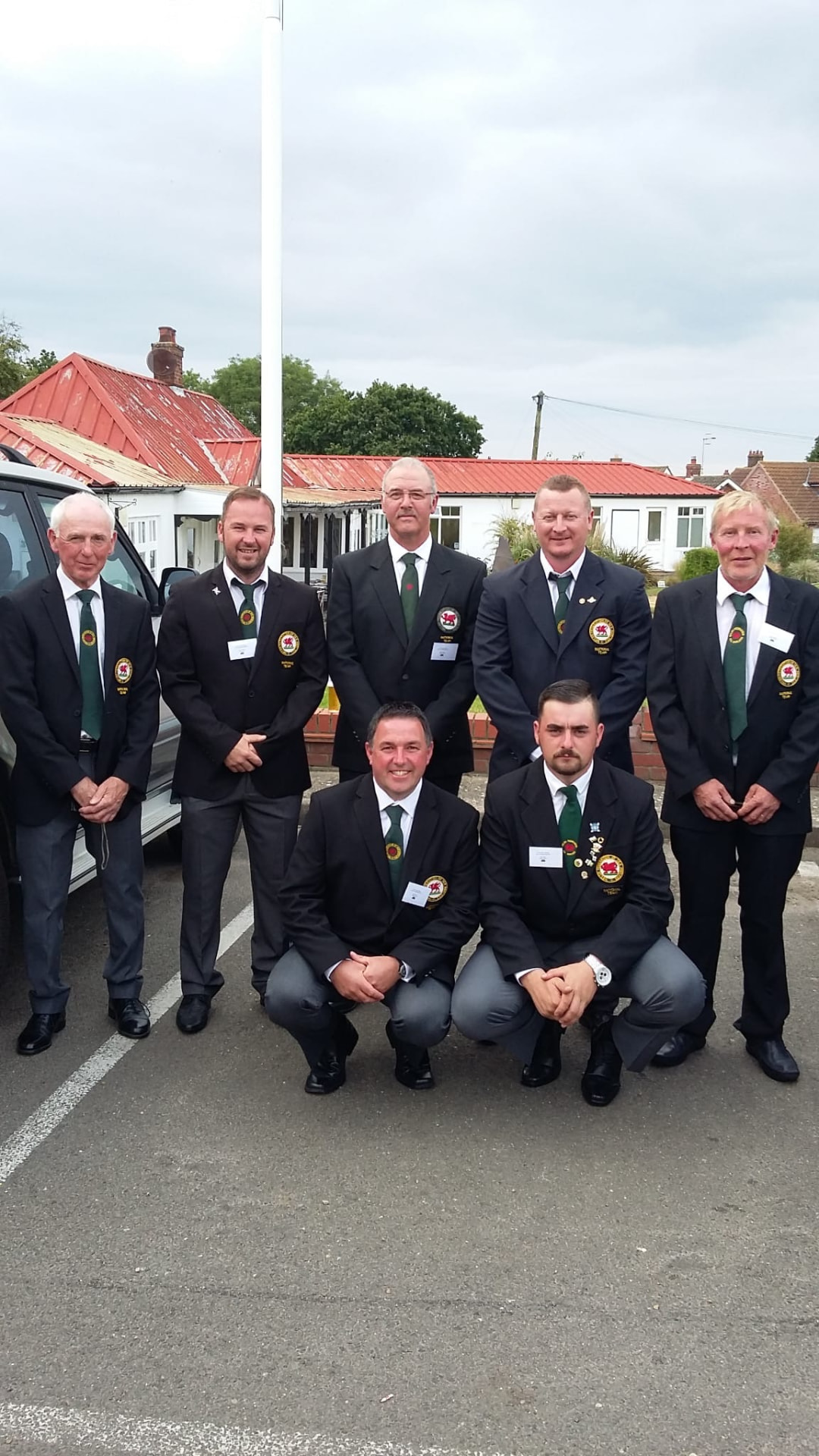 The Wales squad before an international match