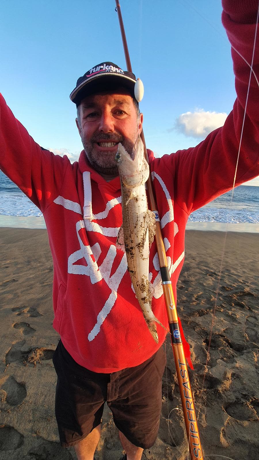 Dogfish handled with a wet hand and returned quickly